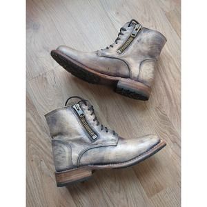 Bed Stu Tactic Moto Zip Combat Chukka Rustic Boots Womens 7.5